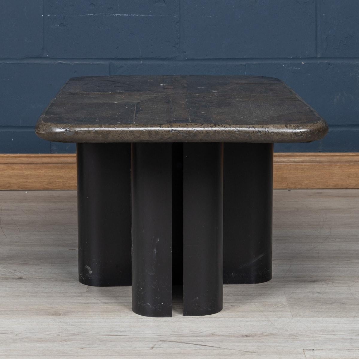 Métal Table basse brutaliste verte du 20ème siècle par Marcus Kingma, Hollande, vers 1990 en vente