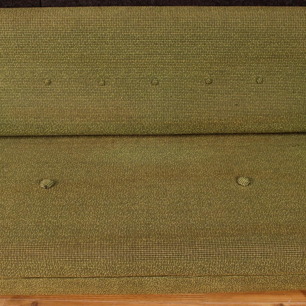 20th Century Green Fabric Italian Design Zanuso Style Sofa, 1950 5