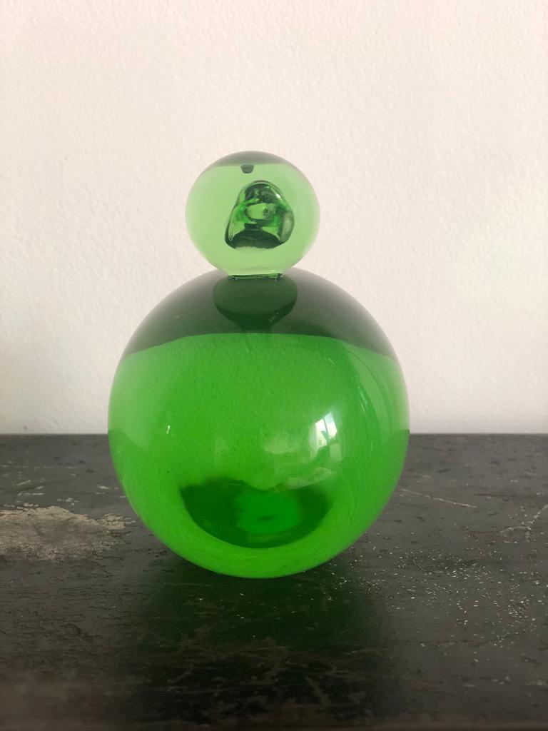 20th Century Green Glass Paperweight, 1960s 3