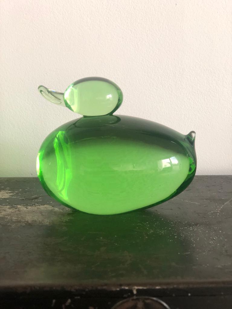 20th Century Green Glass Paperweight, 1960s 2