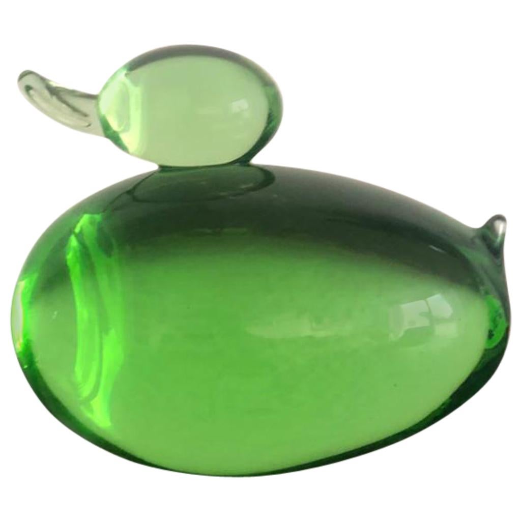 20th Century Green Glass Paperweight, 1960s 4
