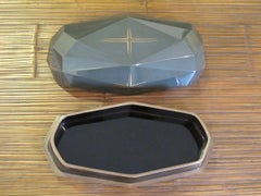 20th Century Green lacquer box by Miki Hyoetsu II