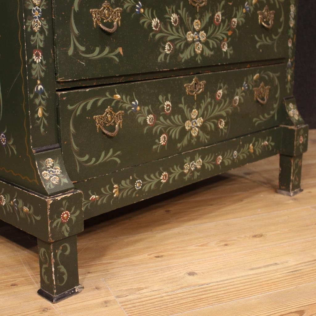 20th Century Green Lacquered and Painted Wood Dutch Dresser, 1920 1