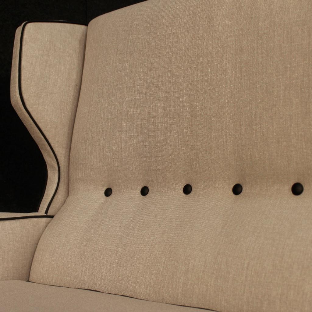 20th Century Grey Fabric and Metal Italian Design Sofa, 1960 8