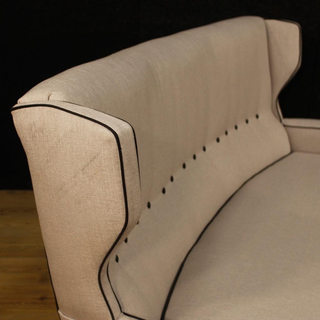 20th Century Grey Fabric and Metal Italian Design Sofa, 1960 1