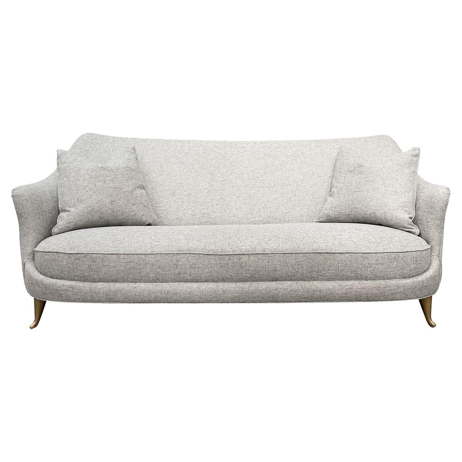 20th Century Grey Italian Two Seater Sofa, Vintage Canapé by ISA Bergamo