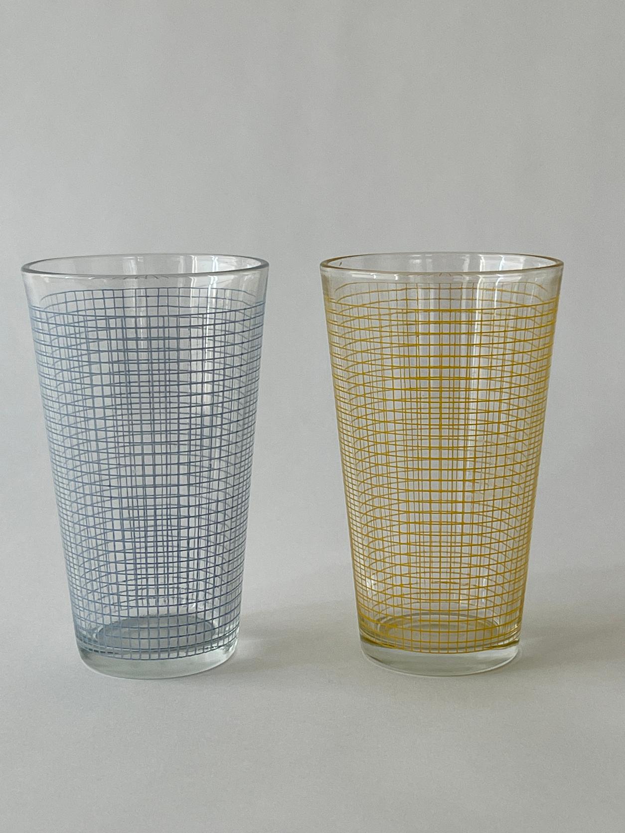 Unknown 20th Century Grid Glasses For Sale