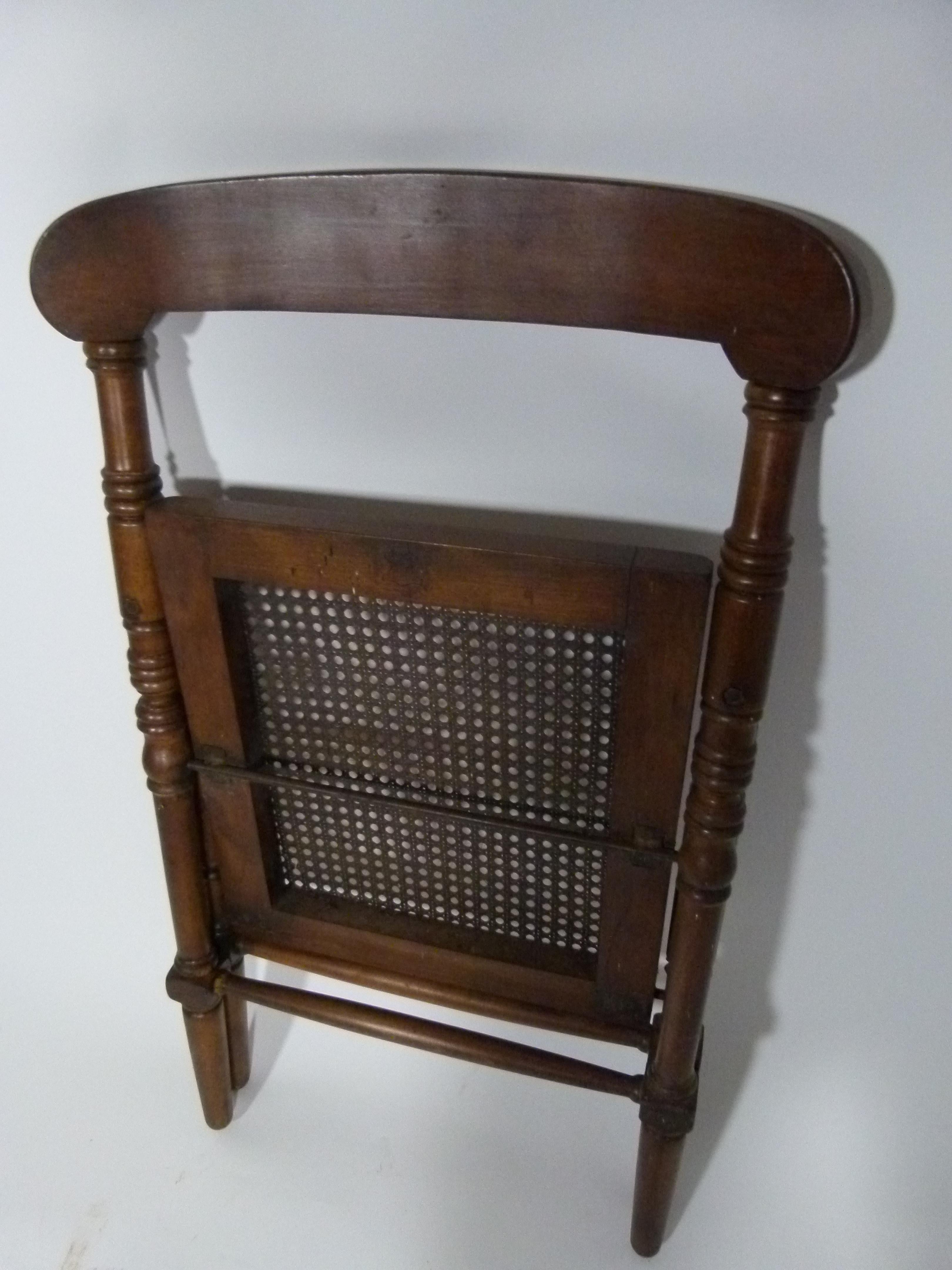 20th Century Gridded Seat Spanish Folding Chair 6