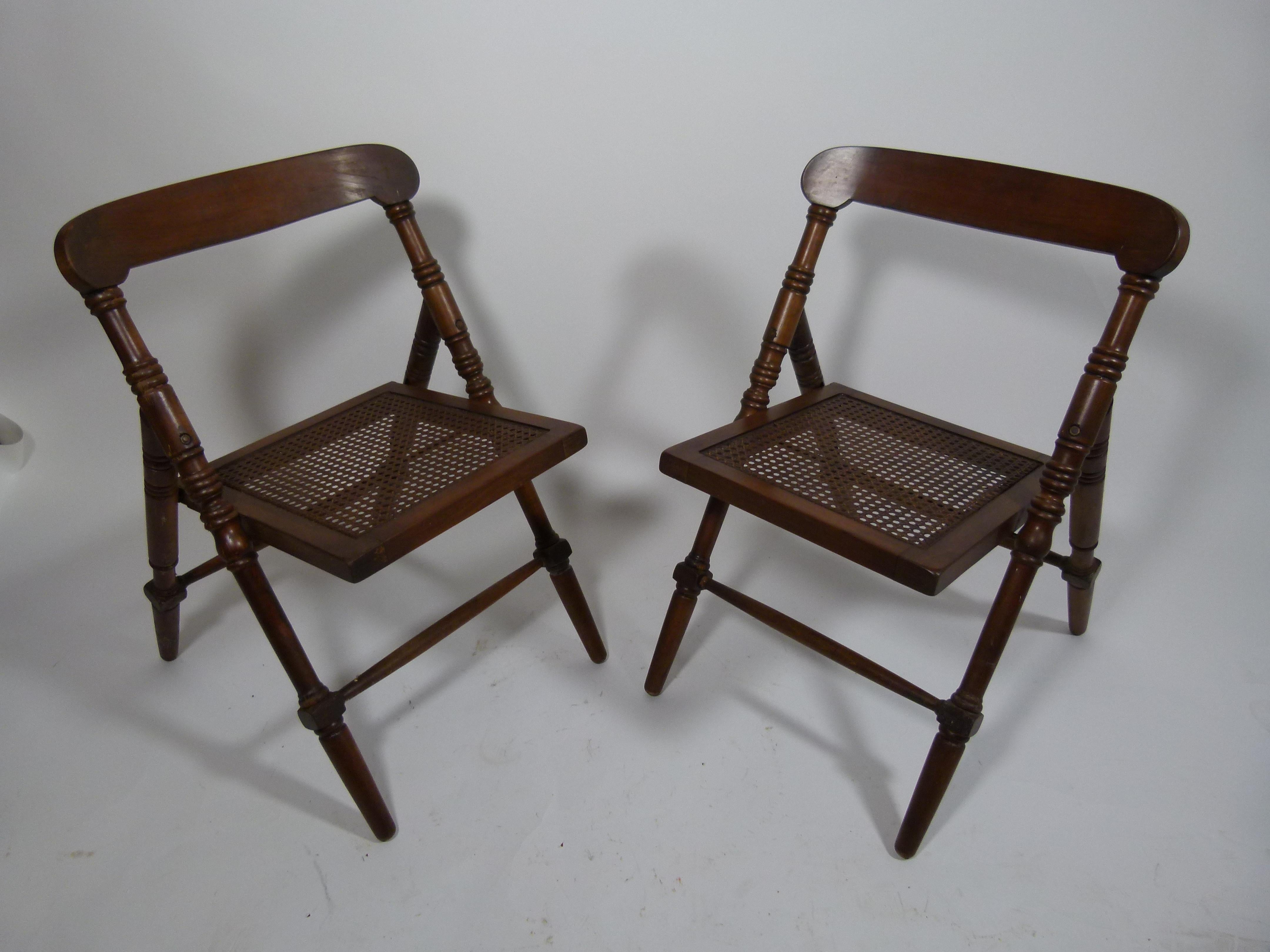 20th Century Gridded Seat Spanish Folding Chair 8