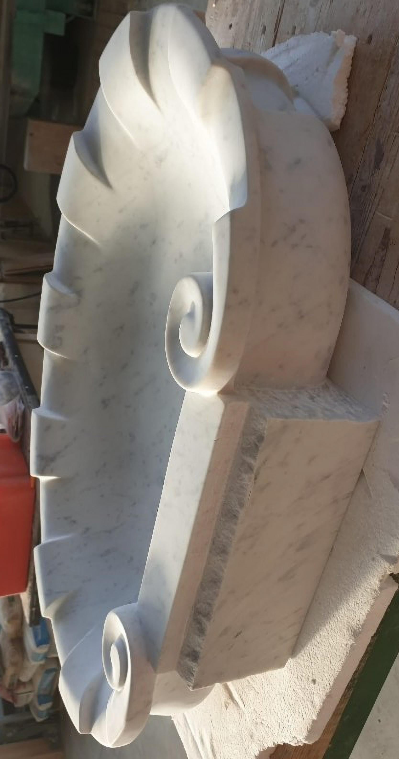 GROOVED SHELL WHITE CARRARA MARBLE SINK aus dem 20. Jahrhundert

Muschelförmiges Waschbecken aus weißem Carrara-Marmor

BREITE 76.5cm
Innentiefe des Beckens 8 cm
DICKTHEIT 14cm
GEWICHT 30Kg
MATERIAL Weißer Carraramarmor / Weißer