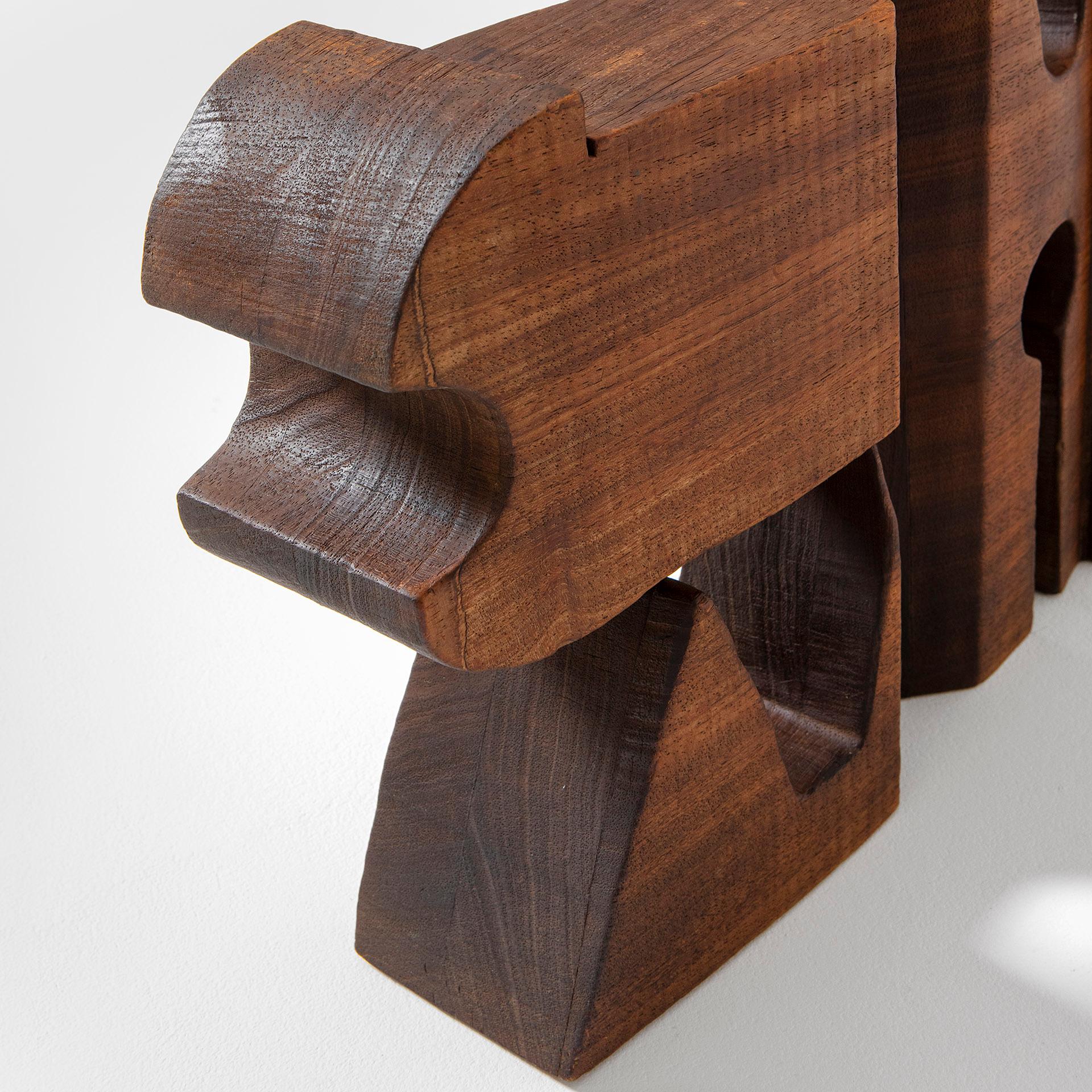 20. Jahrhundert Gruppe Np2 Nerone Ceccarelli Holzskulptur im Zustand „Gut“ im Angebot in Turin, Turin