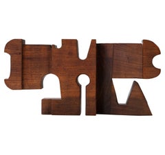 20th Century Group Np2 Nerone Ceccarelli Wooden Sculpture