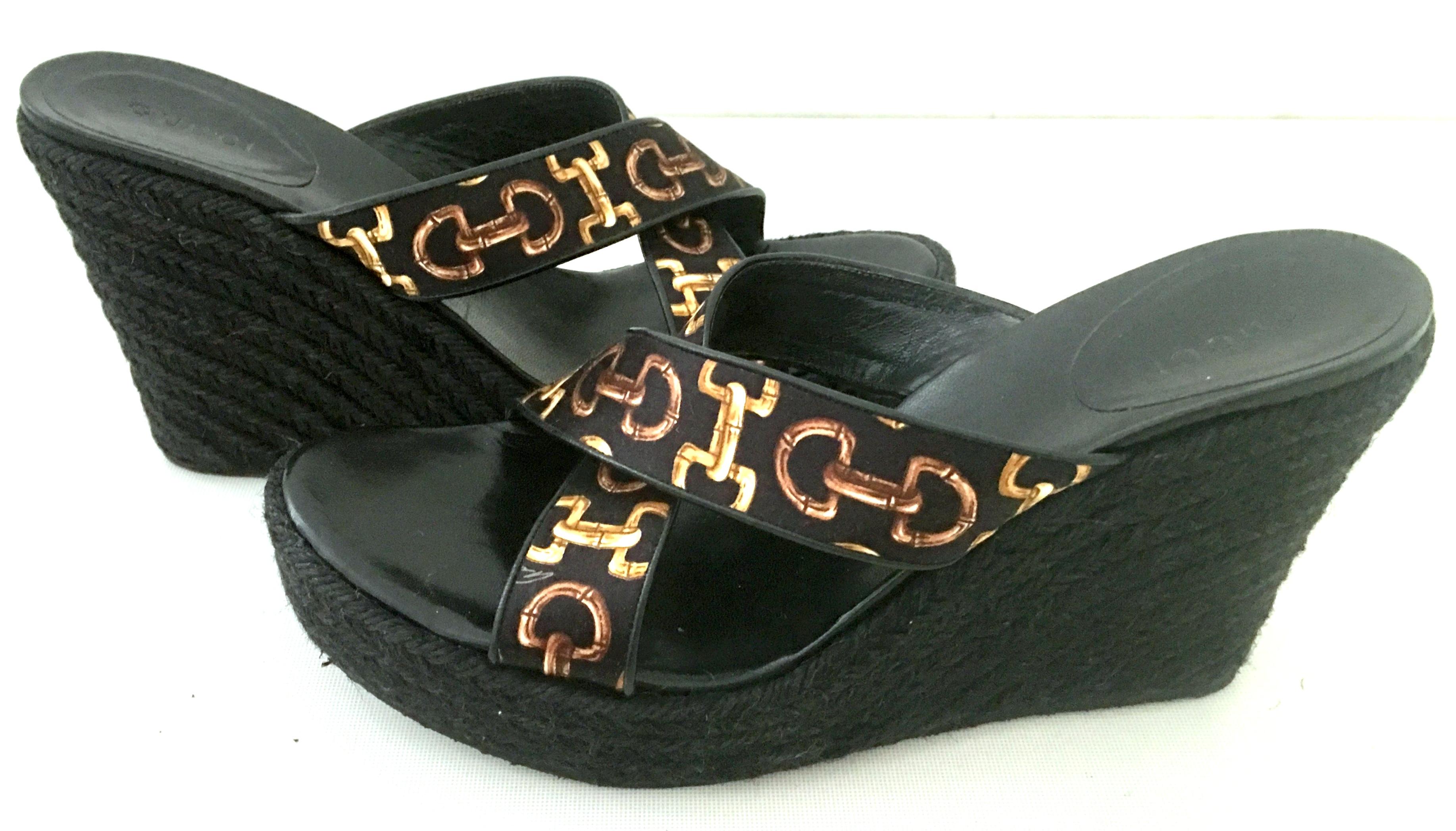 gucci raffia sandals