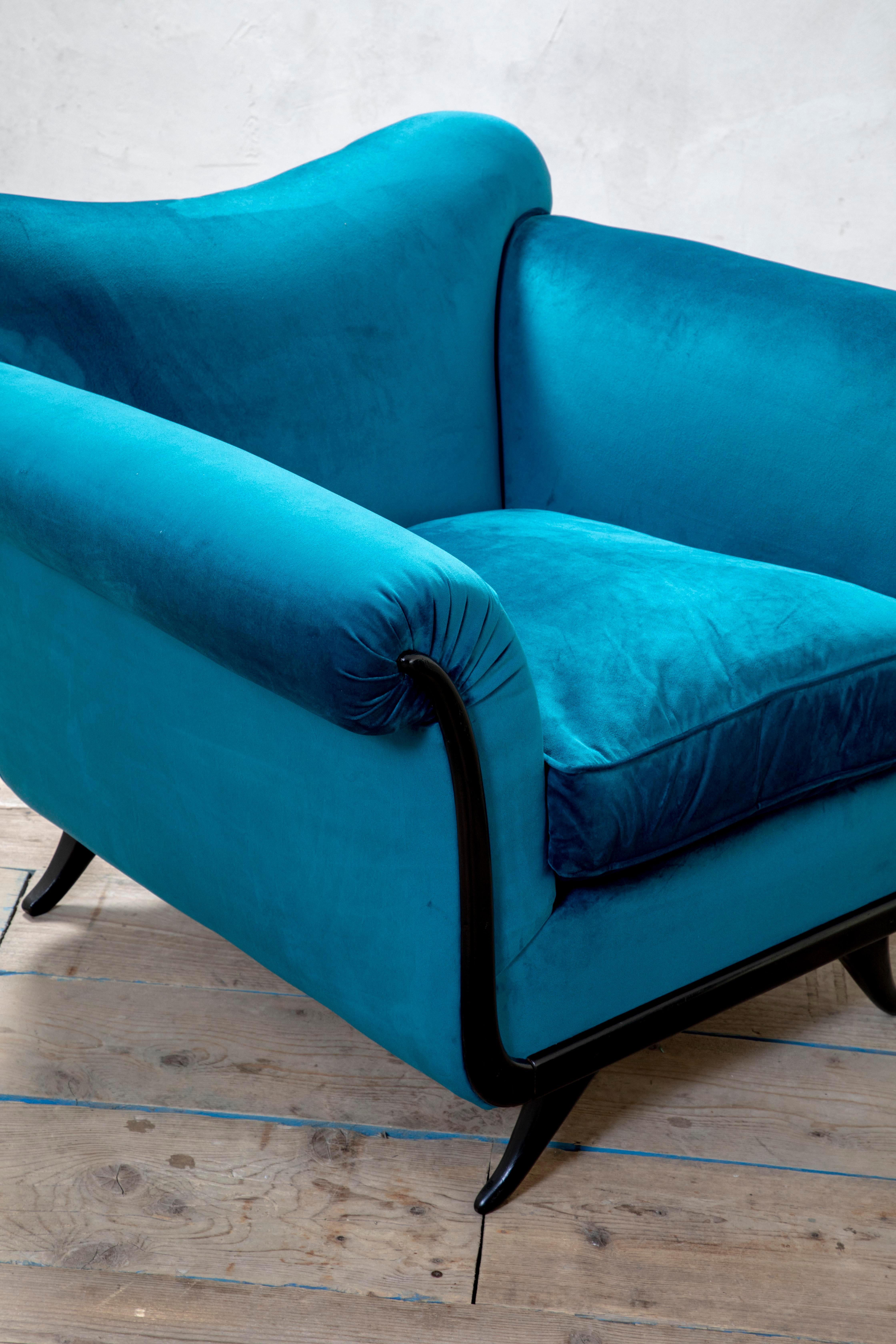 20. Jahrhundert, Guglielmo Ulrich Paar Sessel 1950 im Angebot 3