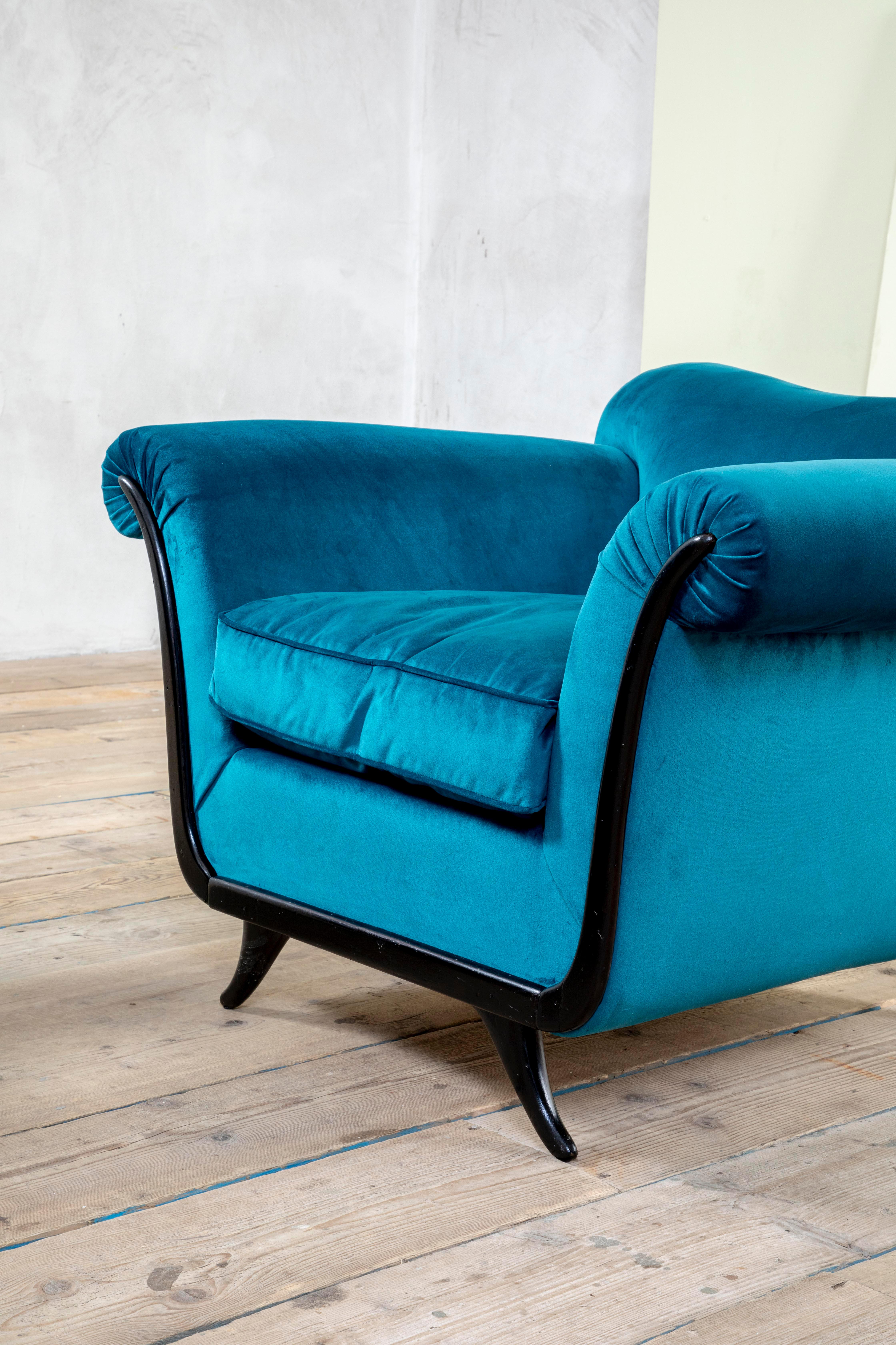 20. Jahrhundert, Guglielmo Ulrich Paar Sessel 1950 im Angebot 4