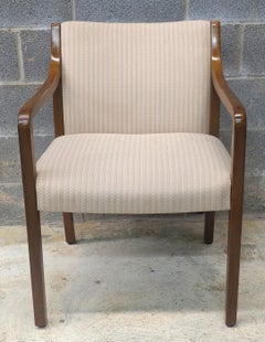 20th Century Gunlocke Oak and Upholstered Armchair