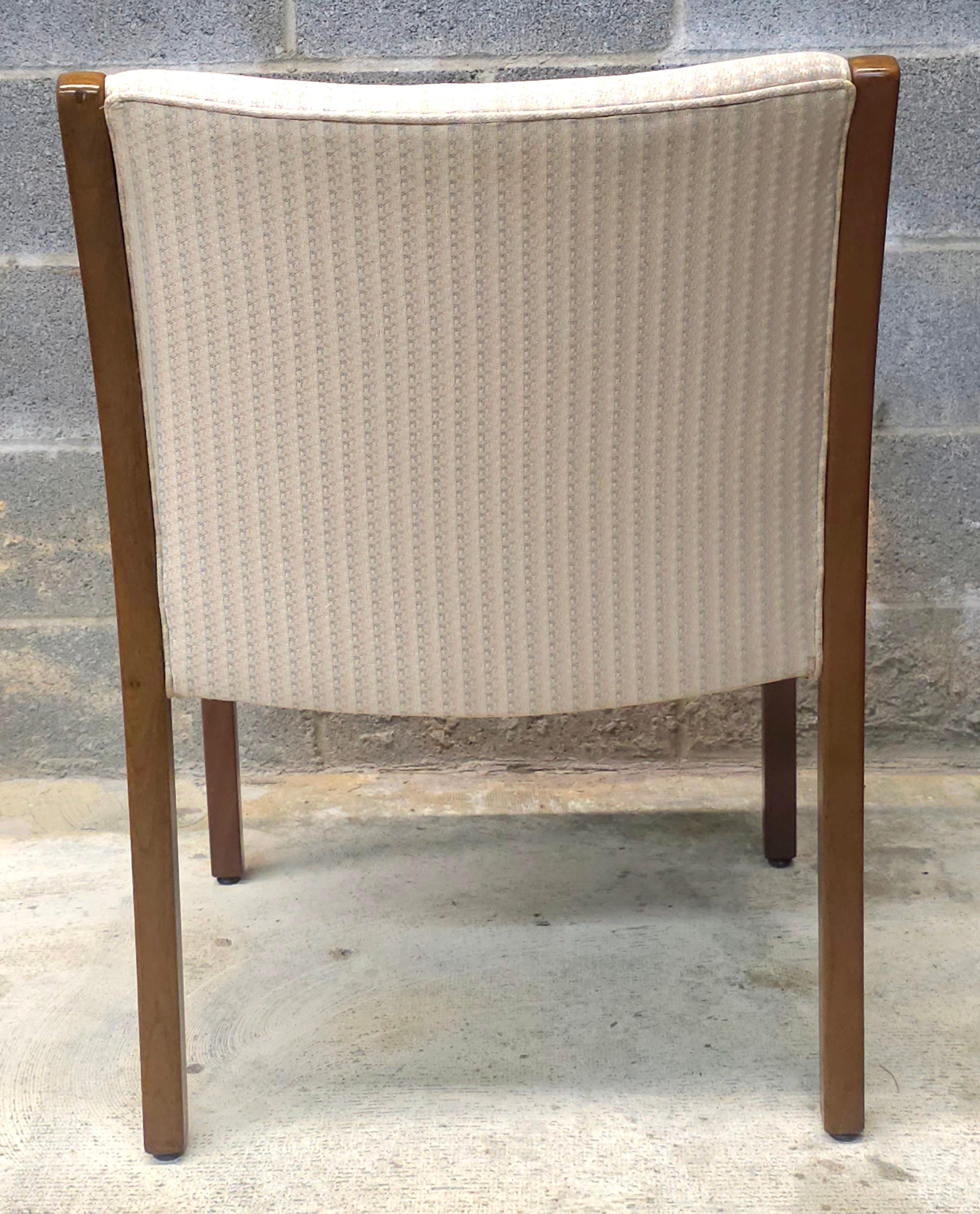 Other 20th Century Gunlocke Oak and Upholstered Armchair For Sale