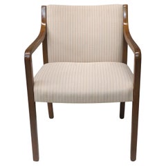 20th Century Gunlocke Oak and Upholstered Armchair