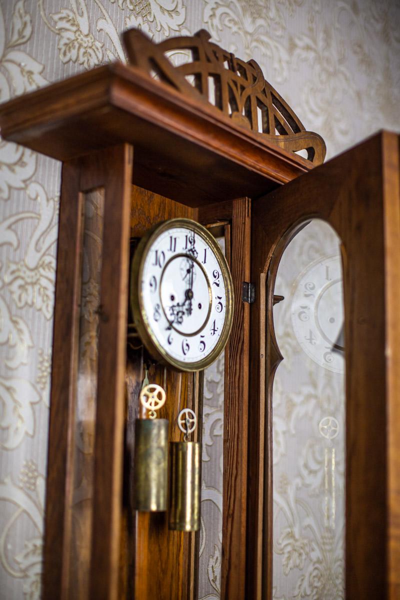 20th Century Gustav Becker Art Nouveau Wall Clock 3