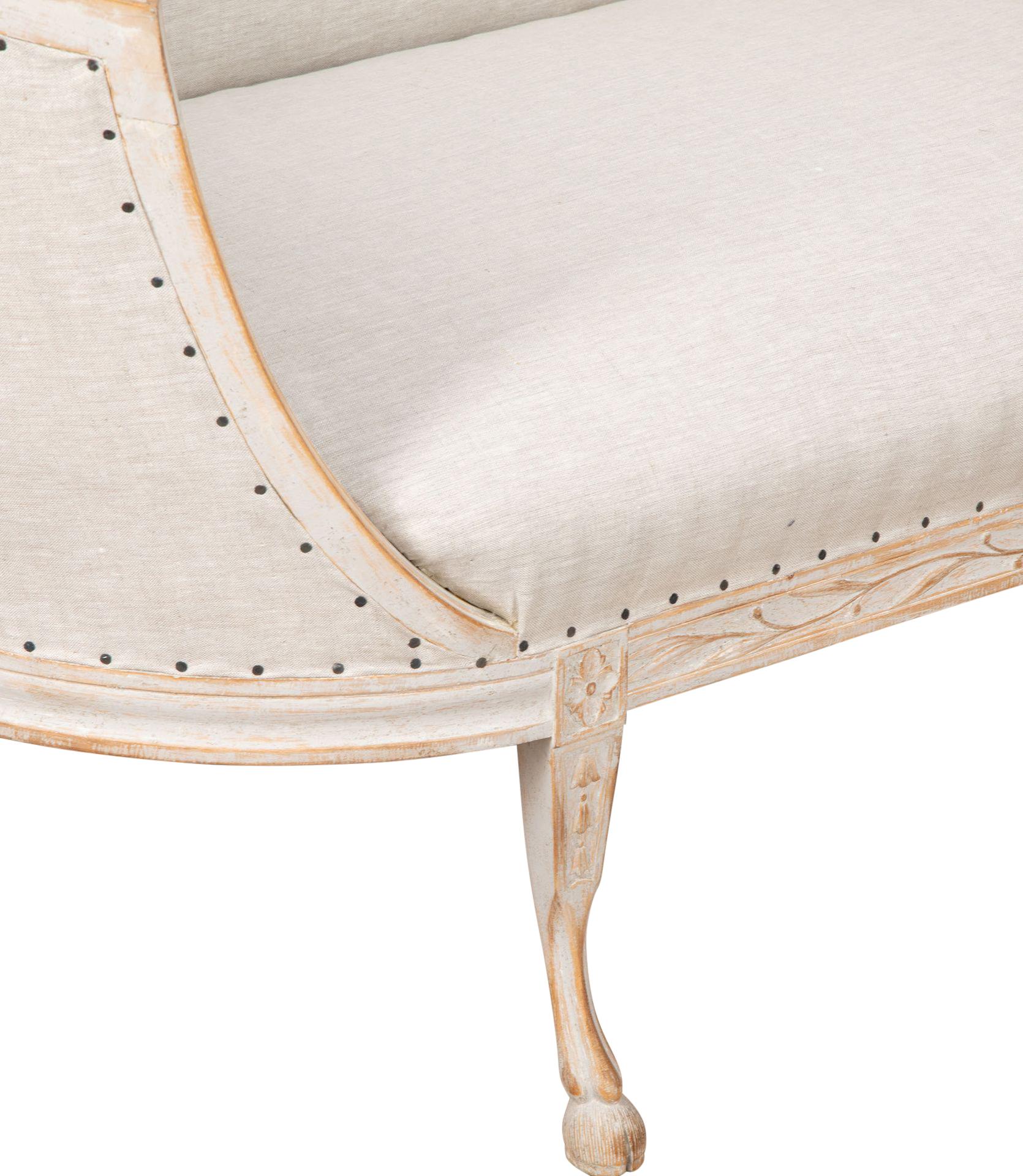 Sofá de estilo Gustaviano del Siglo XX Madera