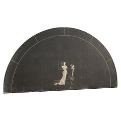 20th Century Half-Moon Italian Mirror, 1950