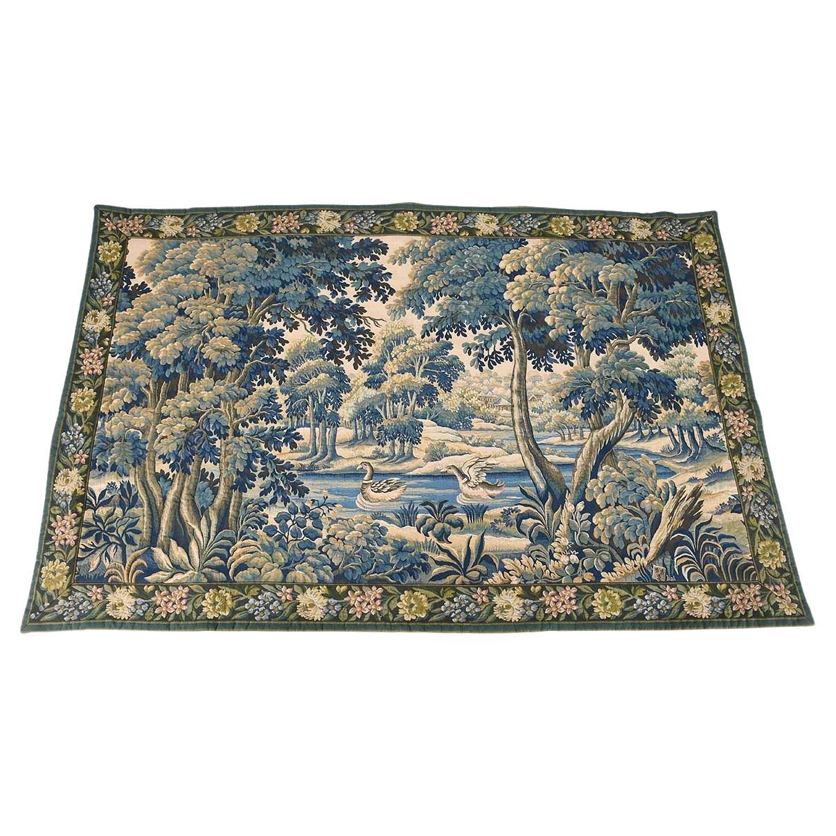 20th Century Halluin Tapestry in the Aubusson Style For Sale