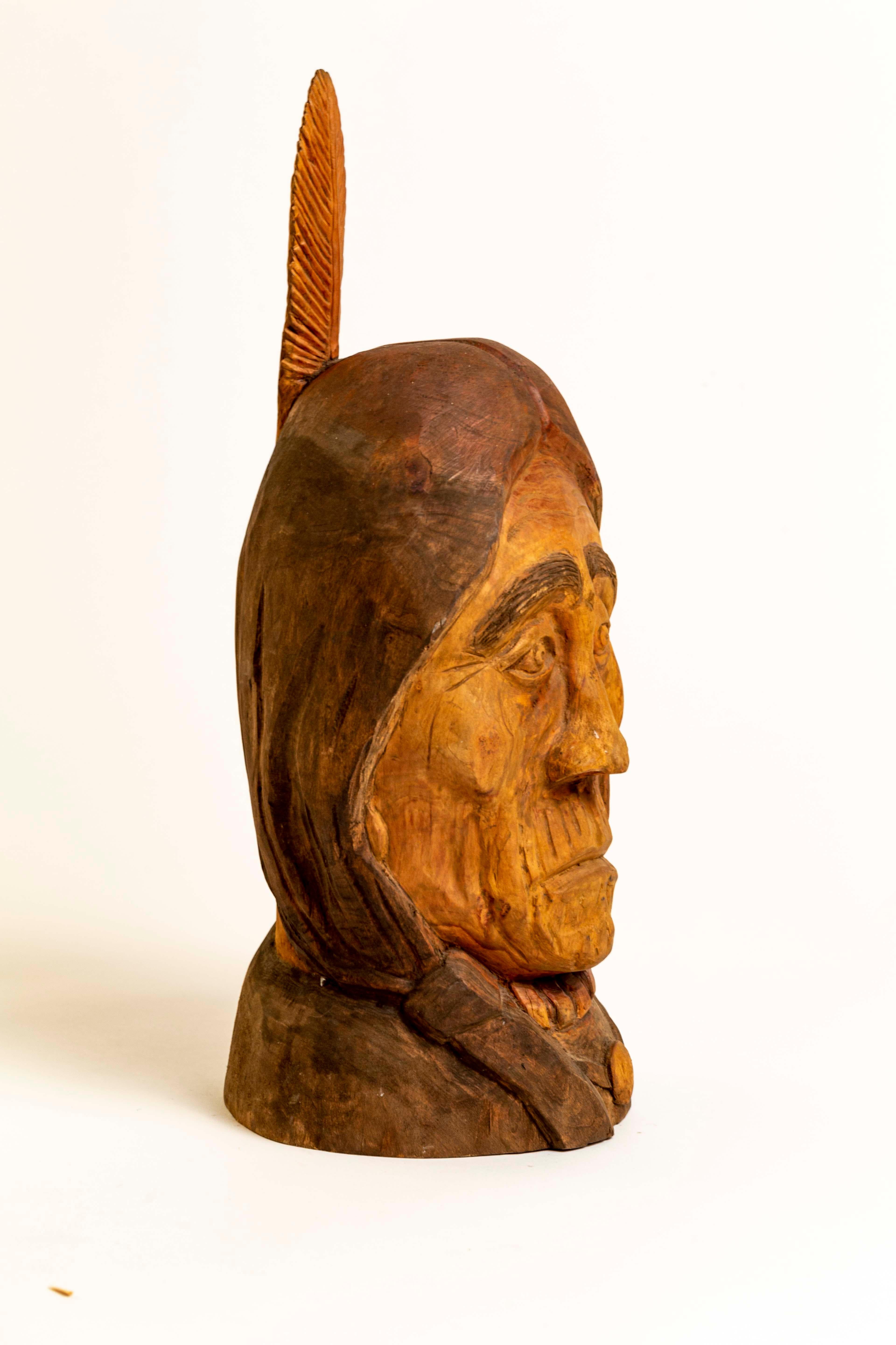 native american wood carvings for sale