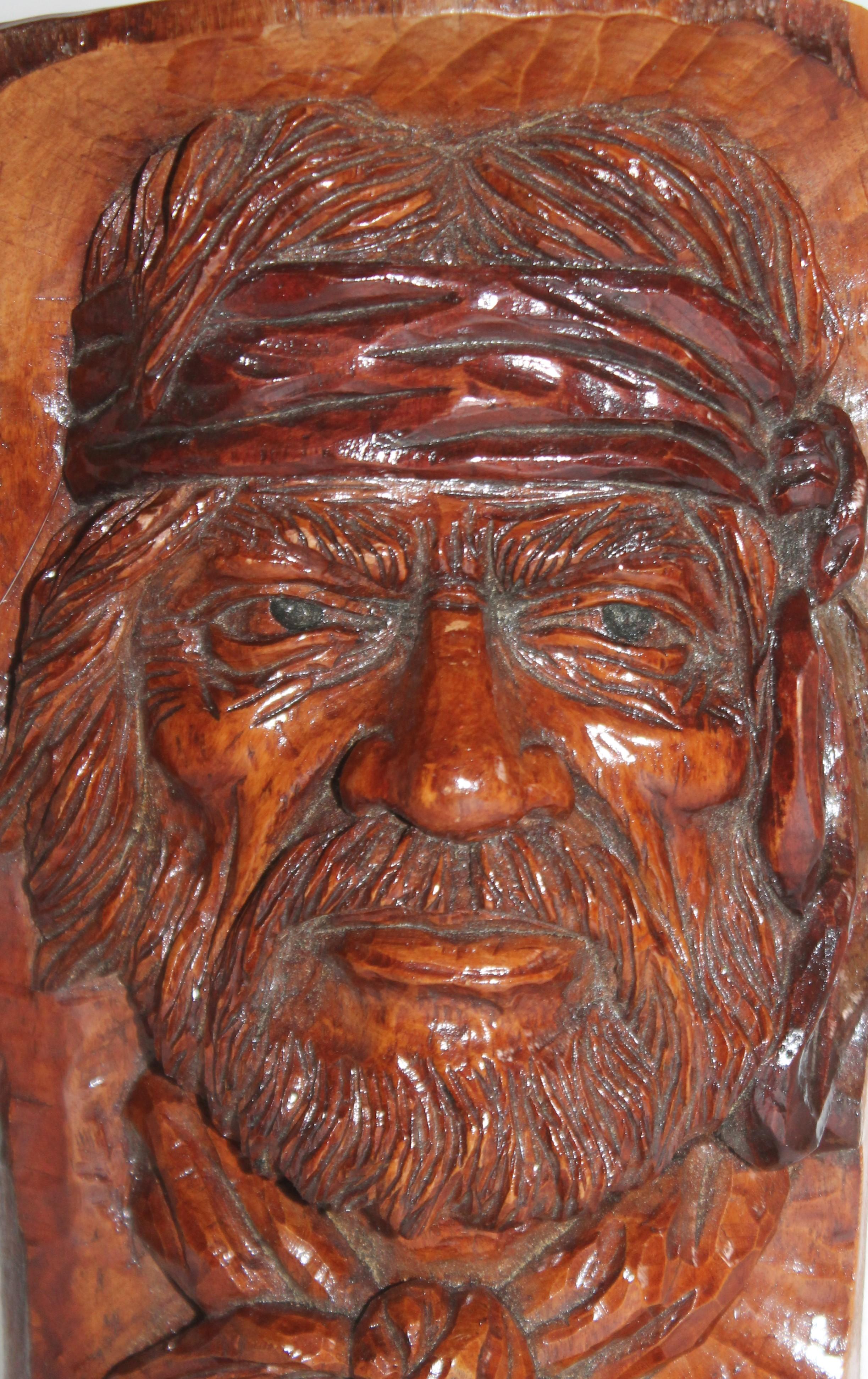 20. Jahrhundert Hand geschnitzt Holz Folk Art Schnitzereien / Buchstützen im Zustand „Gut“ im Angebot in Los Angeles, CA