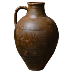 20th Century Hand Crafted Anatolian Terracotta Vase