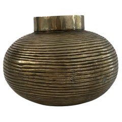 20th Century Hand Crafted Brass Vase