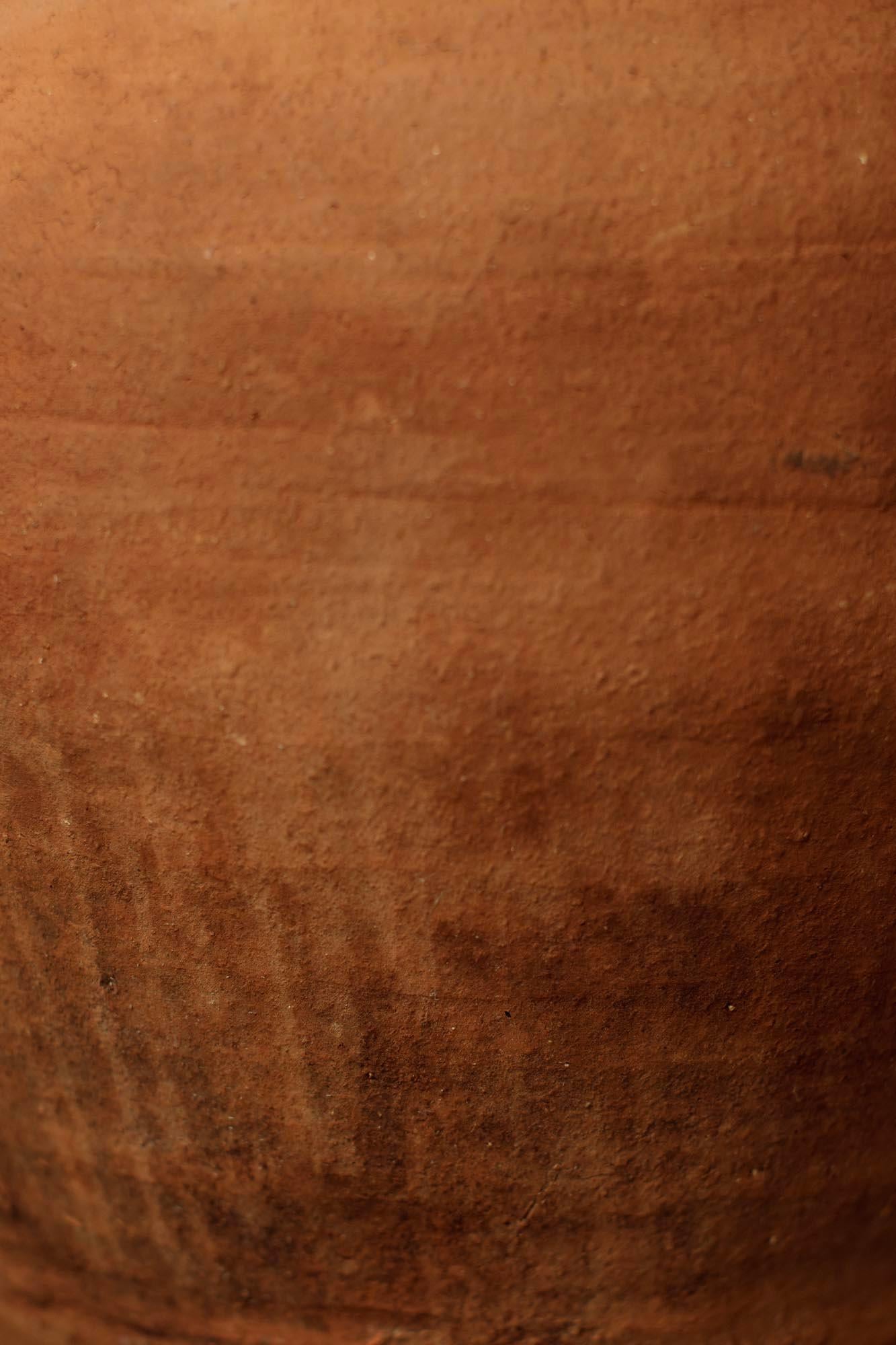 Amphore en terre cuite artisanale du 20e siècle, jarre de rangement en olivier d'Anatolie en vente 6