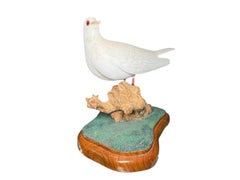 20th Century Hand-Crafted Wood Dove Sculpture