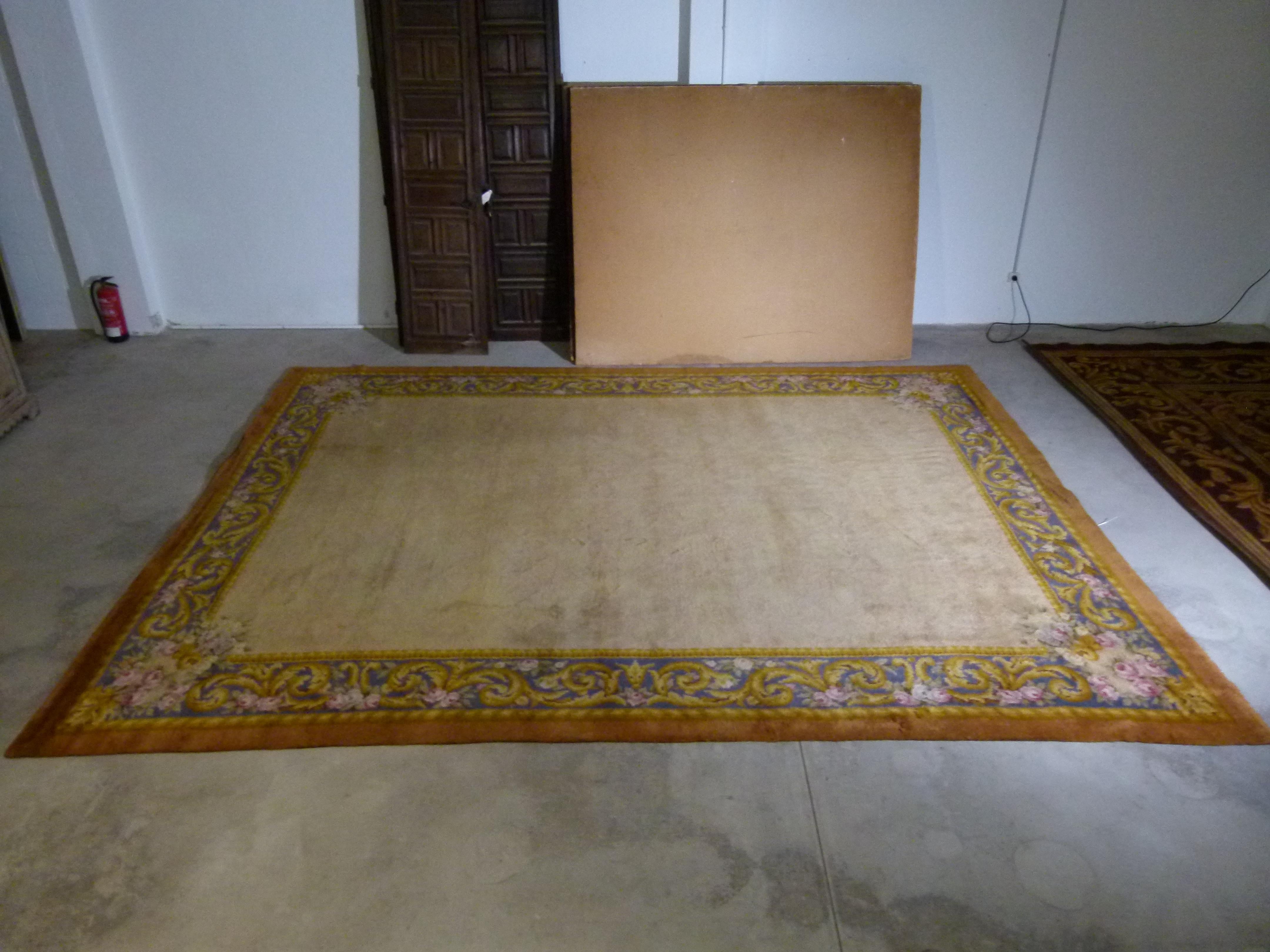 Hand knotted Spanish rug from the 