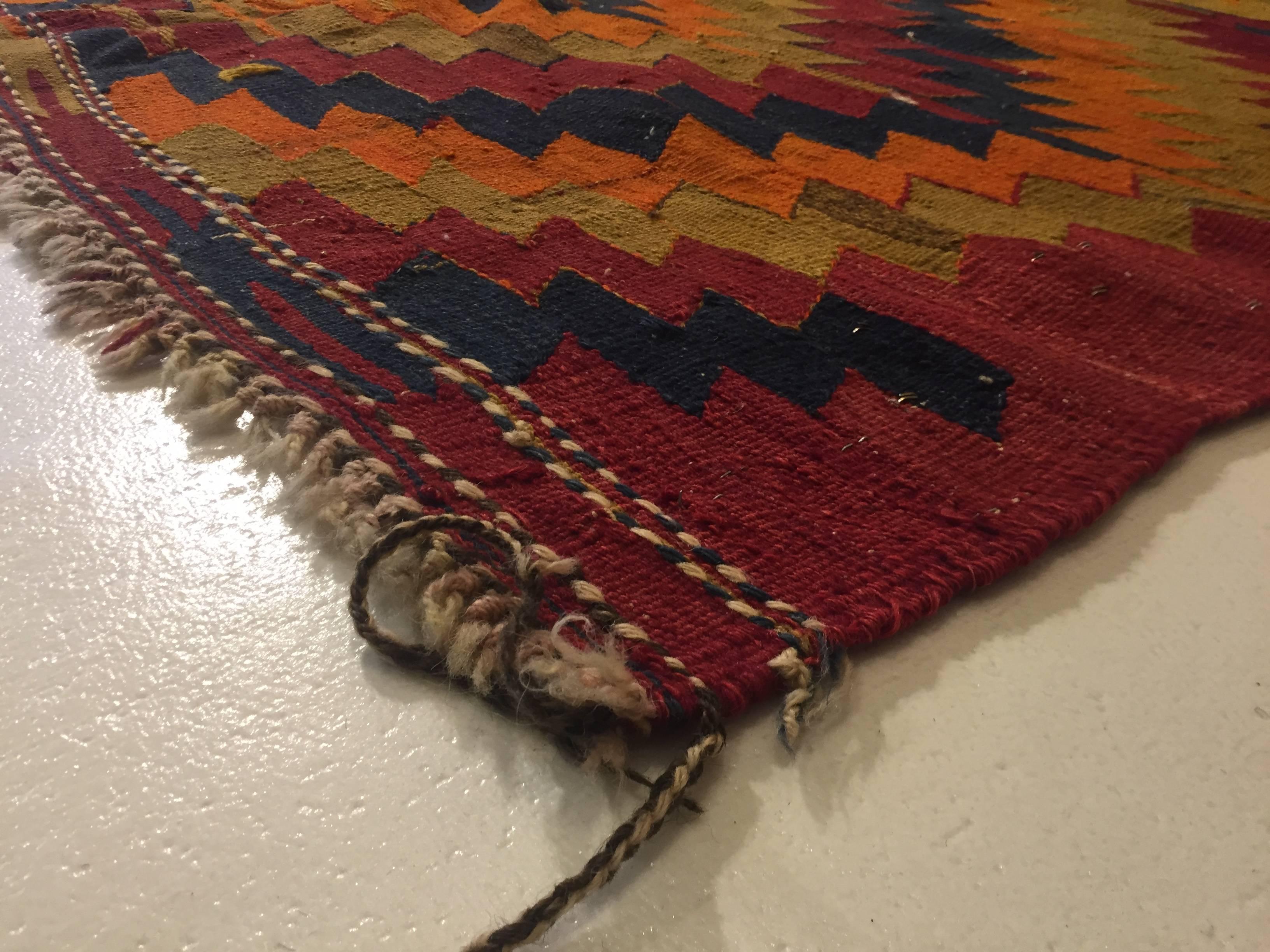 Handgeknüpfter türkischer anatolischer Konya-Kelim-Teppich aus Wolle, 20. Jahrhundert im Angebot 10