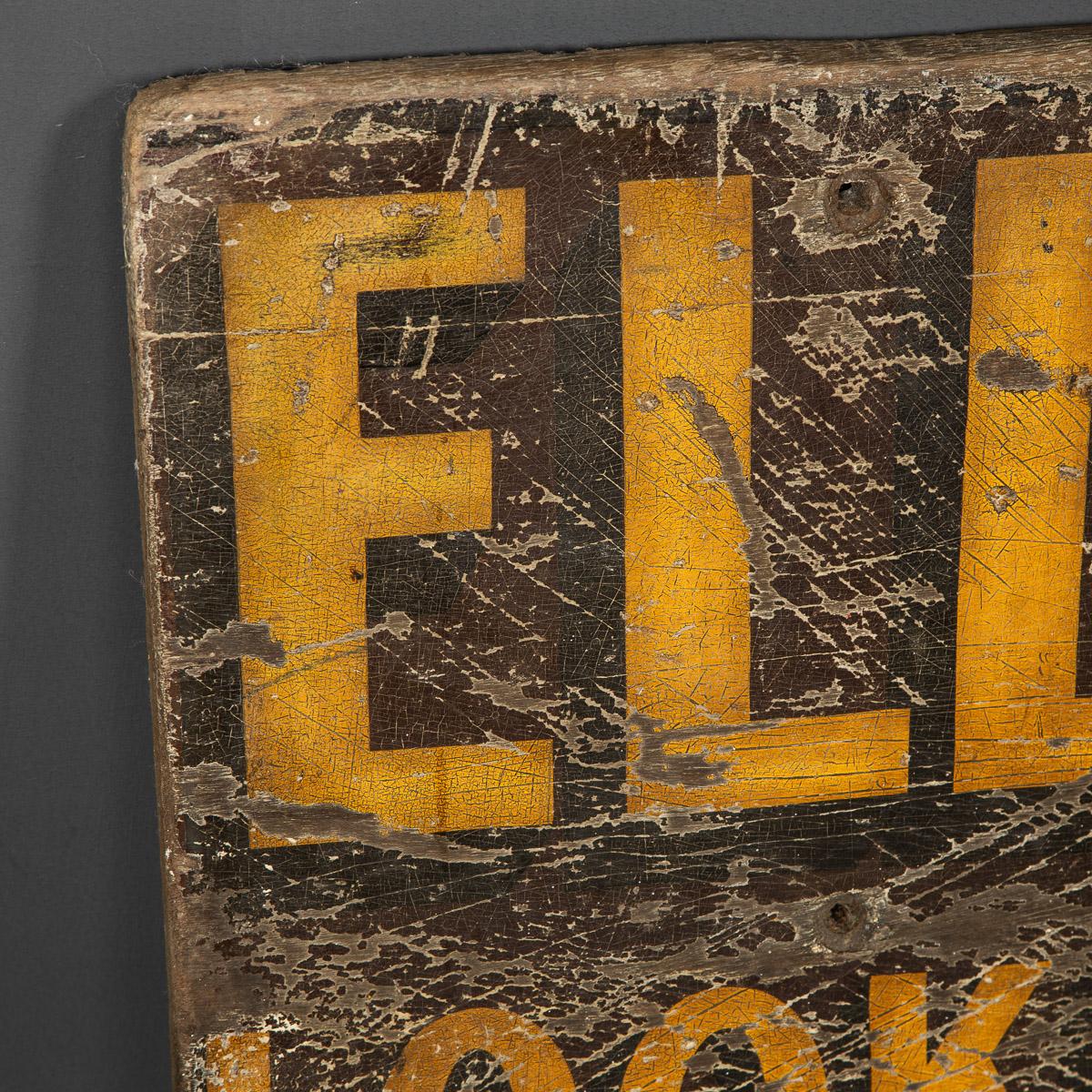 British 20th Century Hand Painted Sign For Ellis Pearson & Co, c.1950