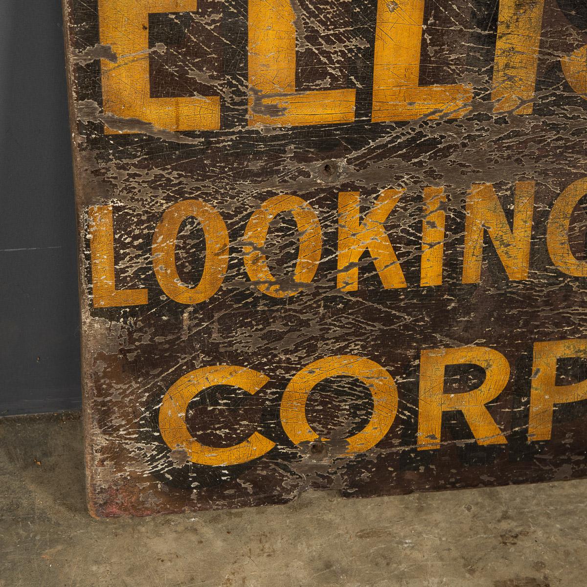 20th Century Hand Painted Sign For Ellis Pearson & Co, c.1950 In Good Condition In Royal Tunbridge Wells, Kent