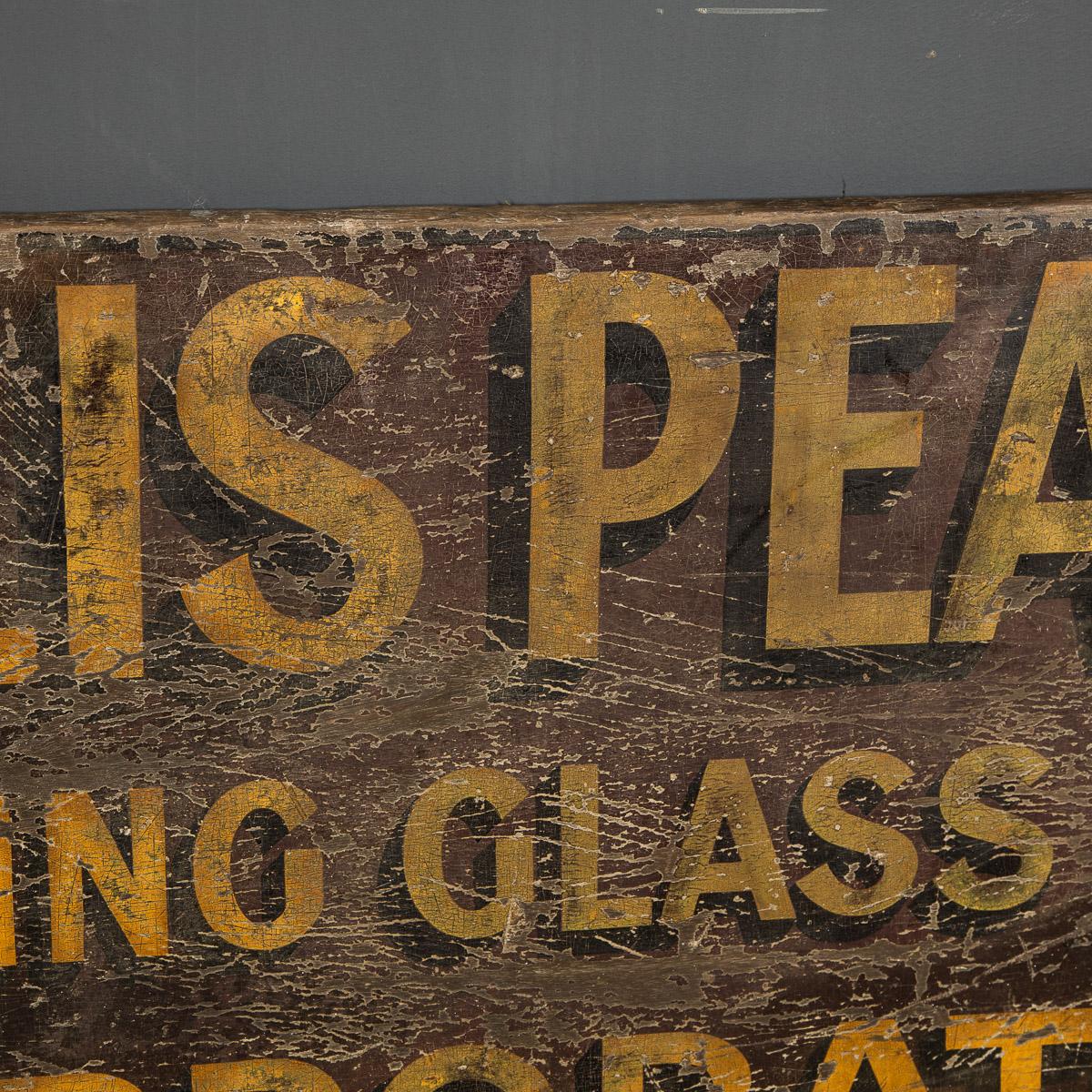 Wood 20th Century Hand Painted Sign For Ellis Pearson & Co, c.1950