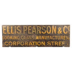 20th Century Hand Painted Sign For Ellis Pearson & Co, c.1950