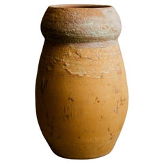 Vaso a collare del 20° secolo realizzato a mano e con segni di usura