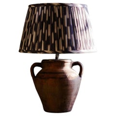20th Century Handcrafted Turkish Terracotta Table Lamp