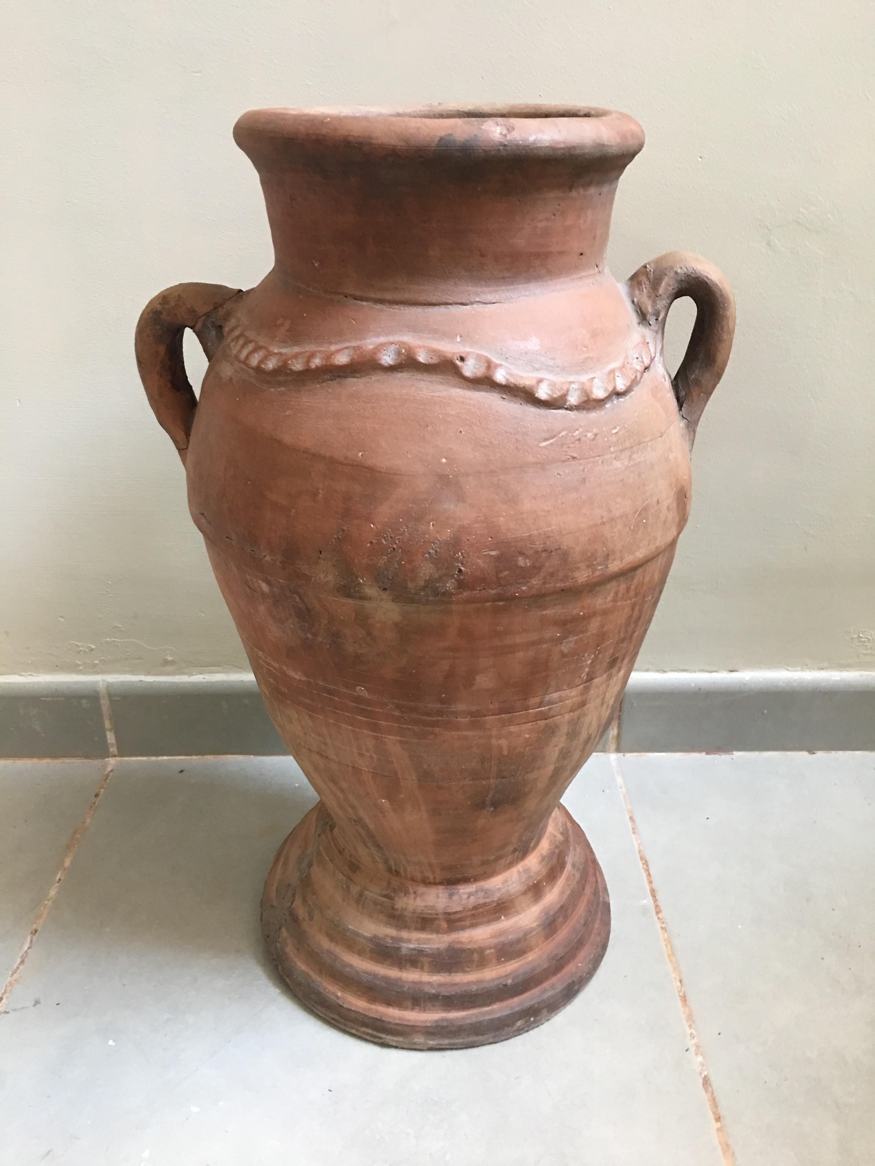 Spanish 20th Century Handmade Two Handled Vase, Spain For Sale
