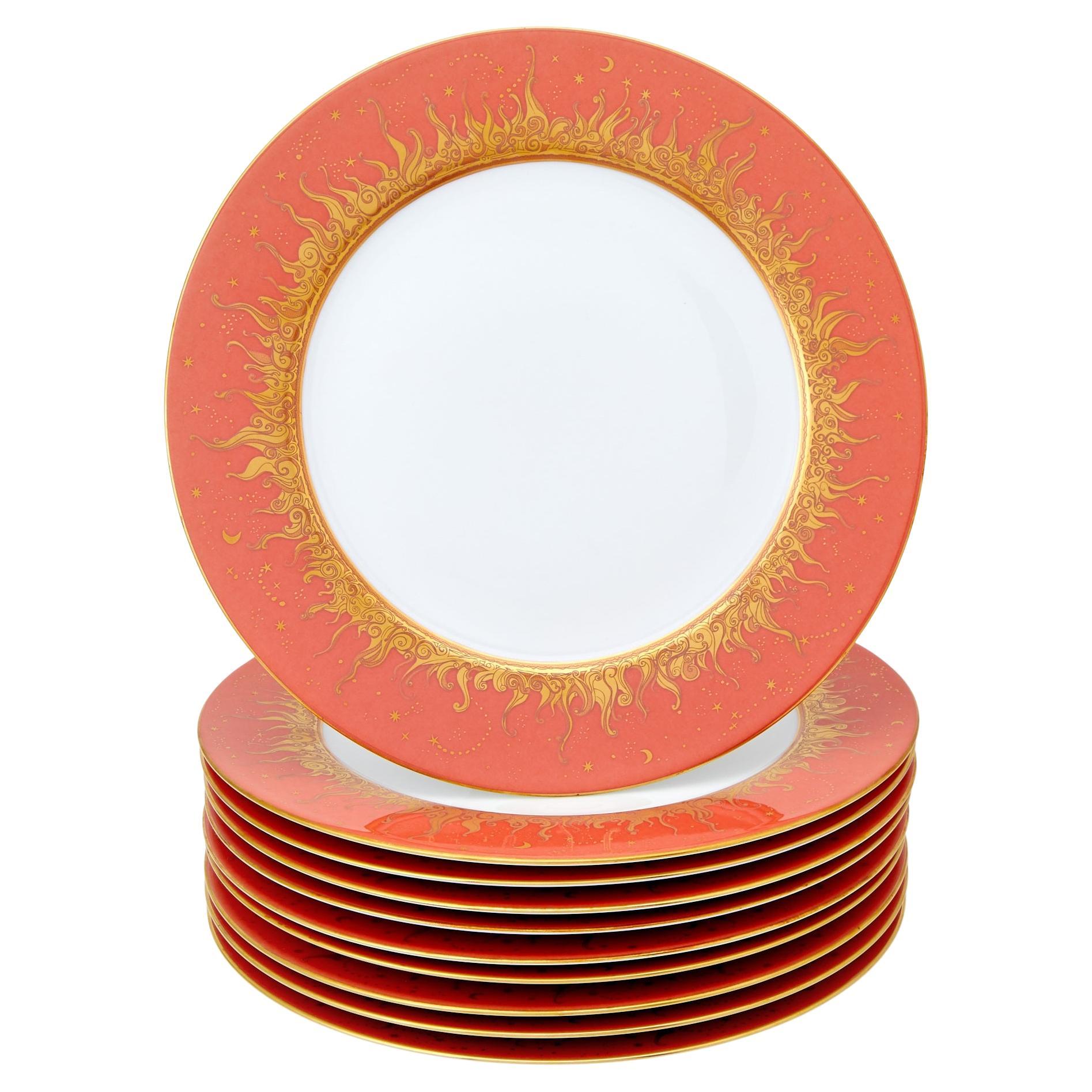 Vajilla de porcelana Haviland Limoges del siglo XX - Plato bajo diseño Soleil