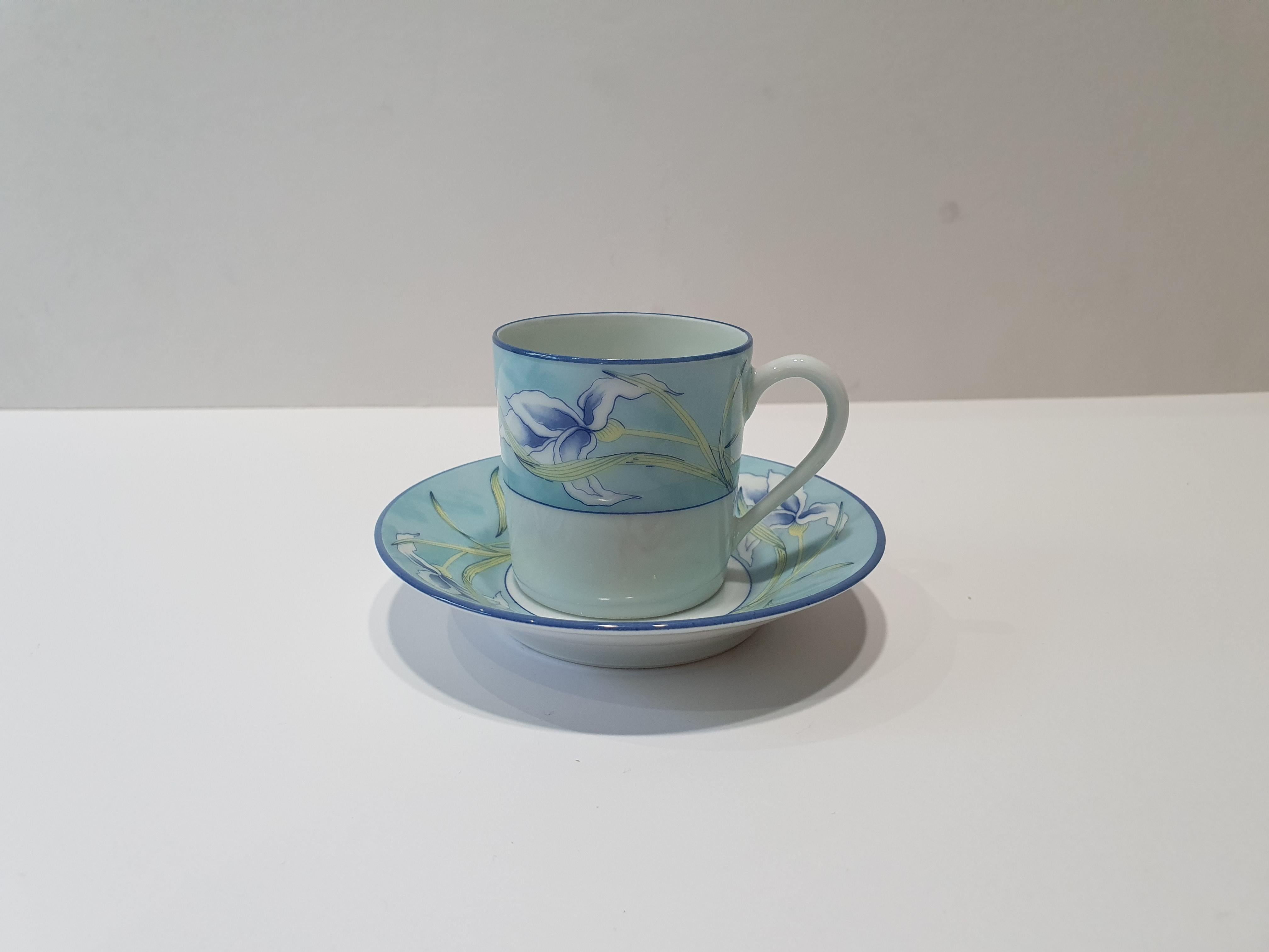 20th Century Haviland & Parlon Limoges Porcelain 15 Pieces Coffee Set, 1986 For Sale 1