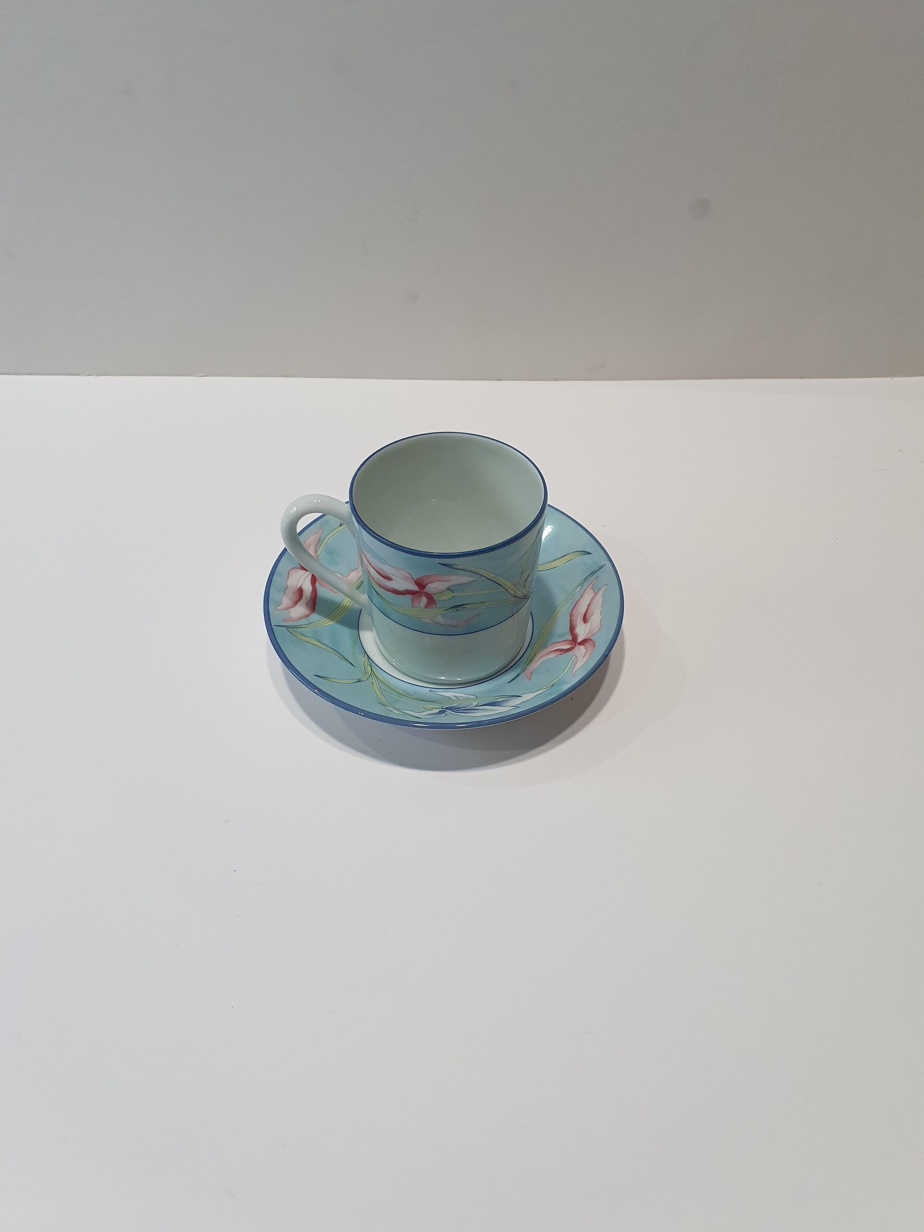 20th Century Haviland & Parlon Limoges Porcelain 15 Pieces Coffee Set, 1986 For Sale 2