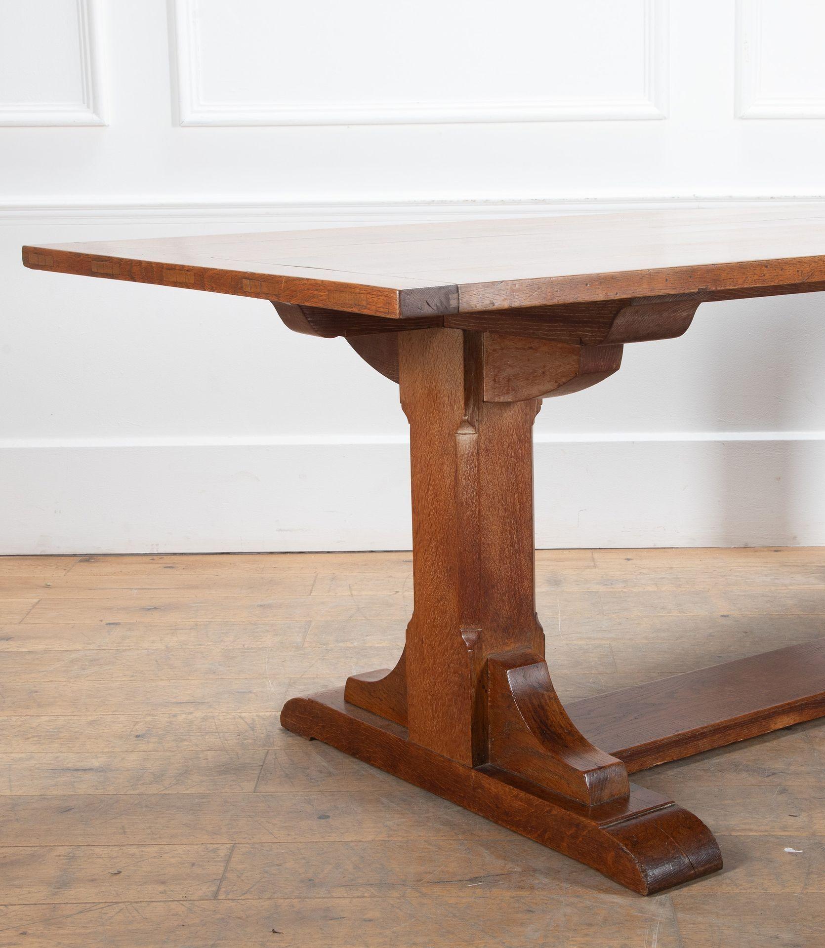 Table de réfectoire en Oak Heal's du 20e siècle en vente 3