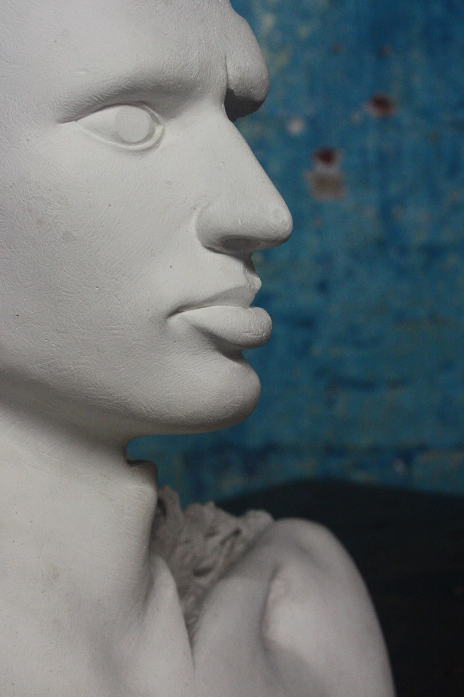 20th Century Herbert George Head No 19 Hydrocal Bust Sculptor 5