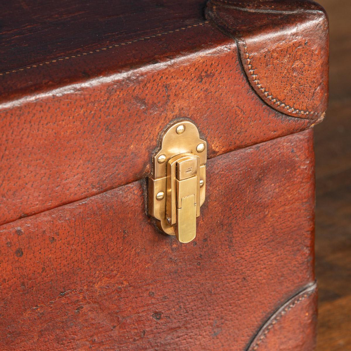 20th Century Hermes Leather Suitcase, Paris, c.1900 6