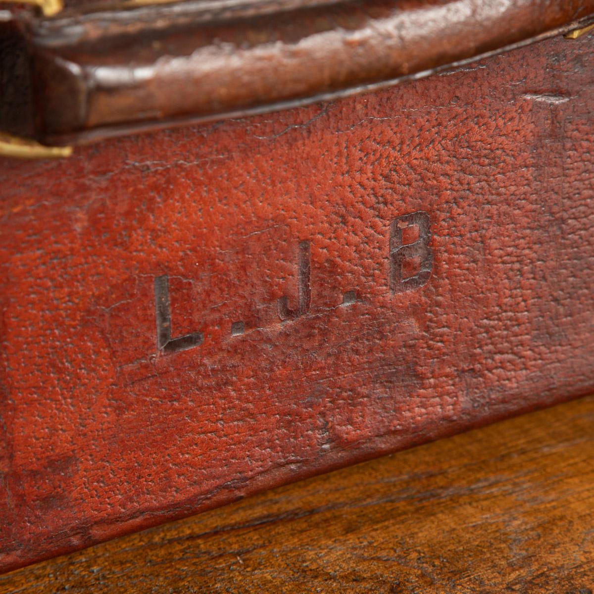 20th Century Hermes Leather Suitcase, Paris, c.1900 7