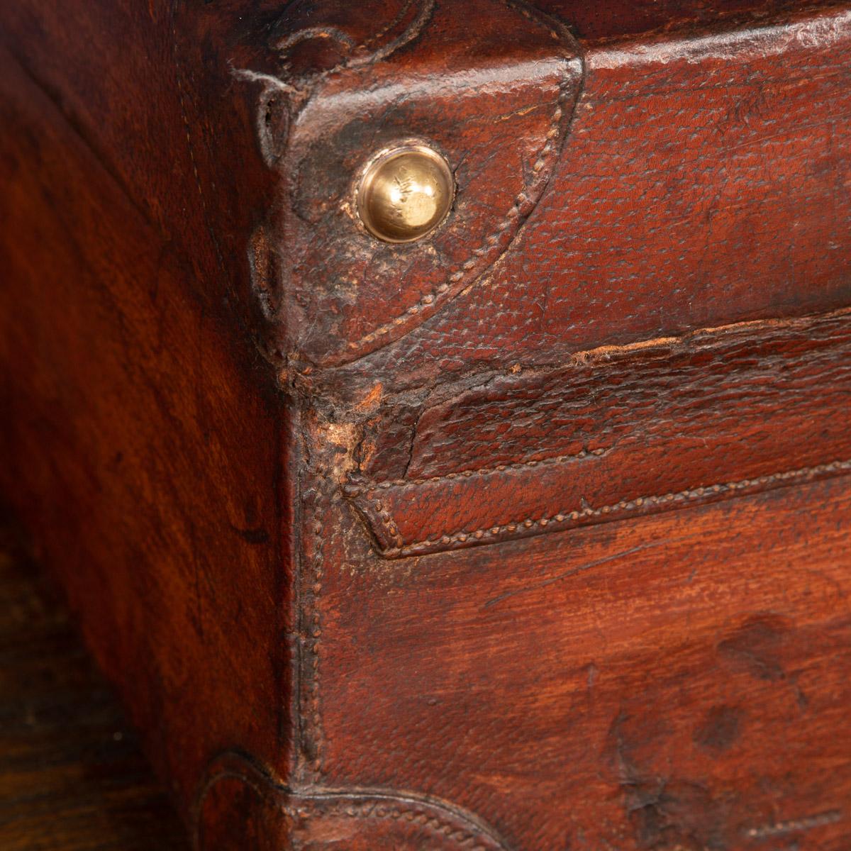 20th Century Hermes Leather Suitcase, Paris, c.1900 13