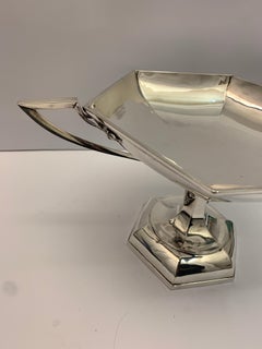 20th Century Hexagonal Silver Tazza by Walker and Hall